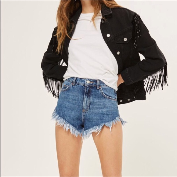 topshop moto kiri shorts